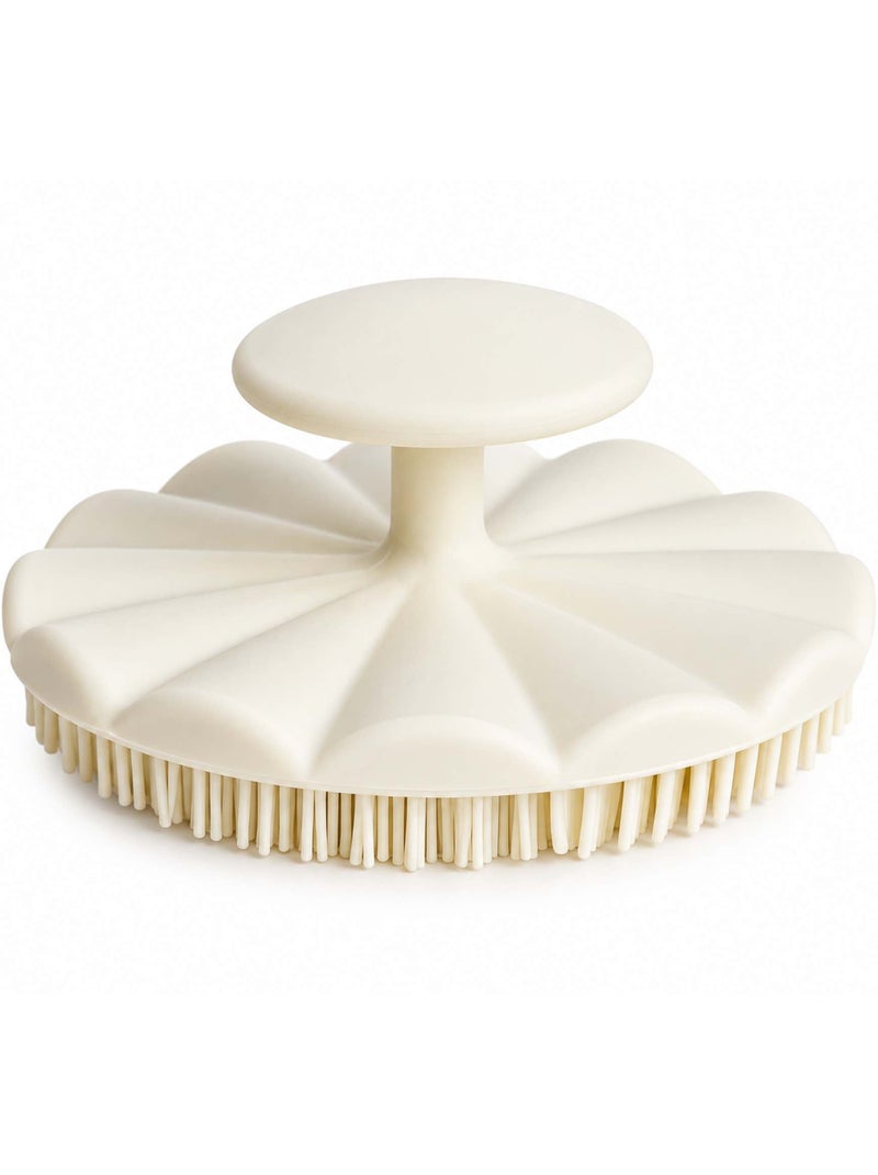 Bo jungle | brosse de massage cuir chevelu bébé en silicone dune Ecru - Kiabi