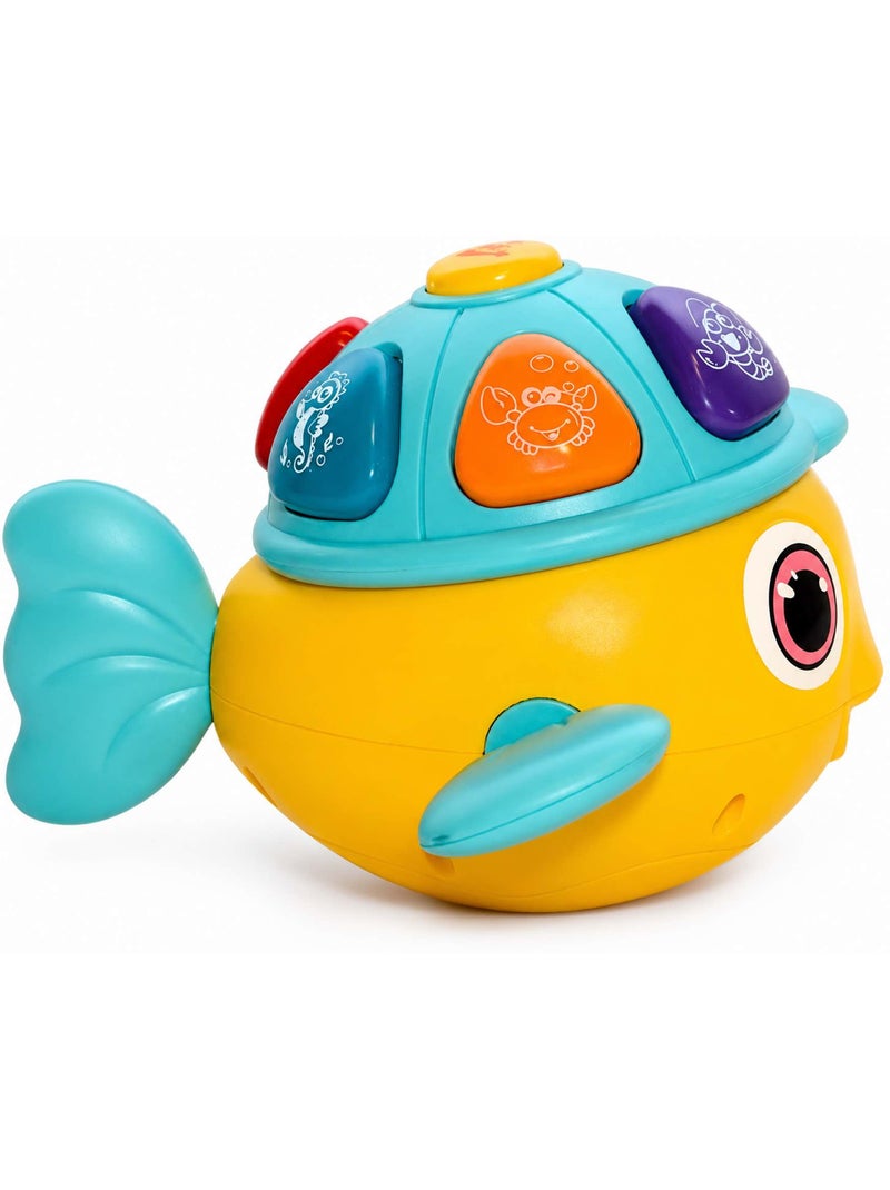 Bo jungle | jouet d'éveil musical sons et lumières poisson clown Jaune - Kiabi