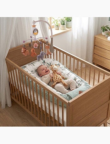 Bo jungle | mobile musical bébé avec projecteur veilleuse bruit blanc tropicana
