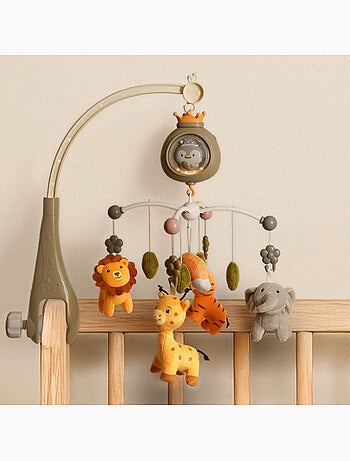 Bo jungle | mobile musical bébé avec projecteur veilleuse bruit blanc tropicana