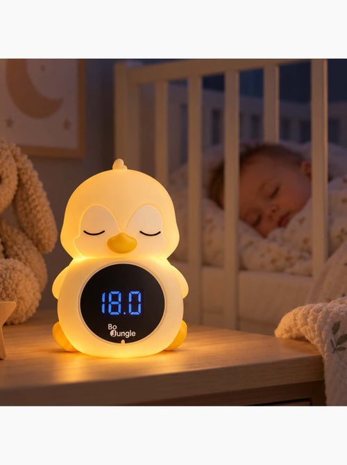 Bo jungle | thermomètre de bain et chambre digital 3 en 1 avec veilleuse pingouin - Kiabi