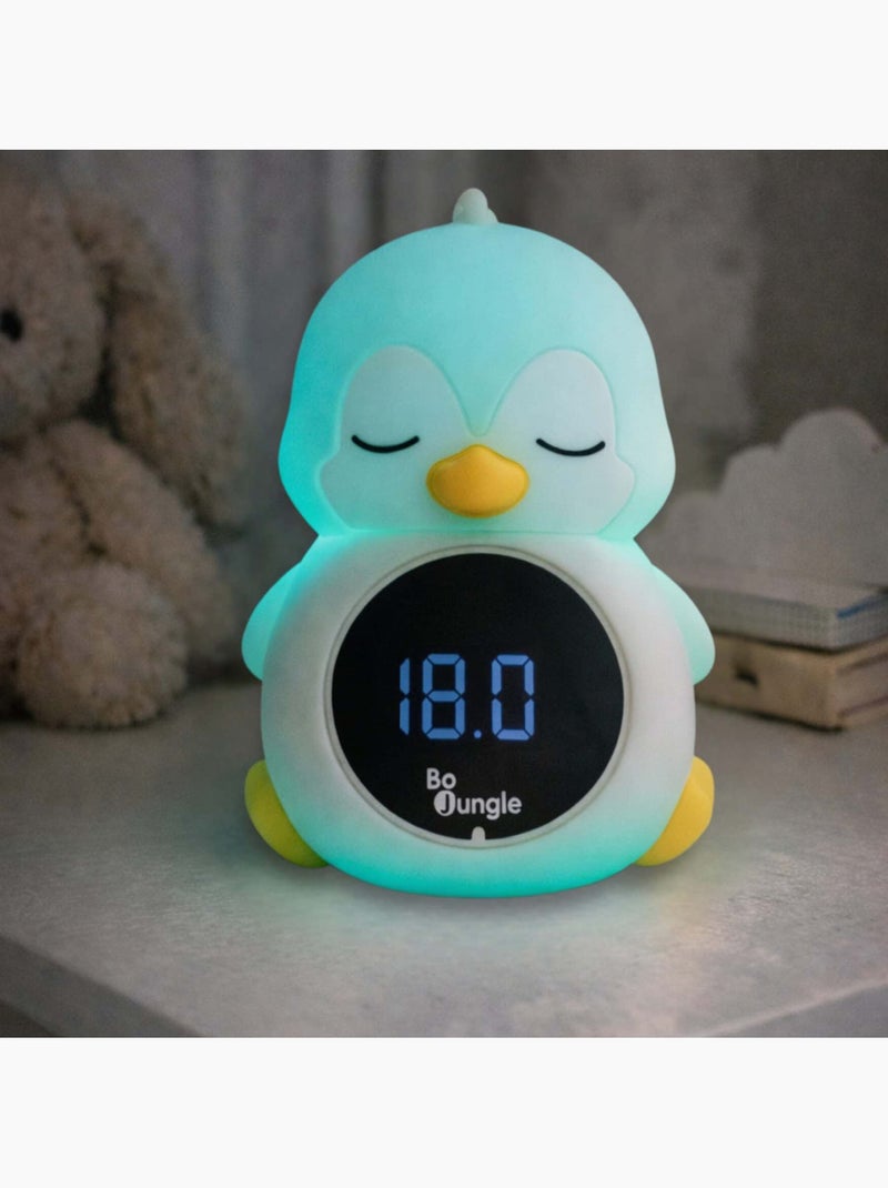 Bo jungle | thermomètre de bain et chambre digital 3 en 1 avec veilleuse pingouin Blanc - Kiabi