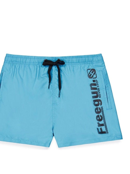 Boardshort court garçon avec ceinture demi-élastiquée freegun - Kiabi Boardshort court garçon avec ceinture demi-élastiquée freegun - Kiabi