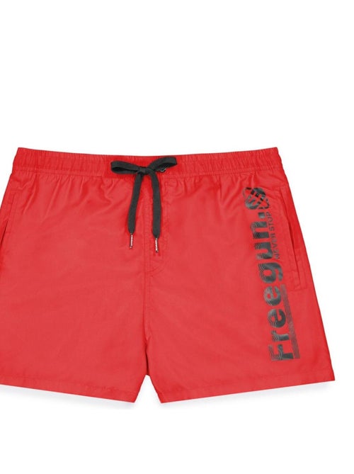 Boardshort court garçon avec ceinture demi-élastiquée freegun - Kiabi Boardshort court garçon avec ceinture demi-élastiquée freegun - Kiabi