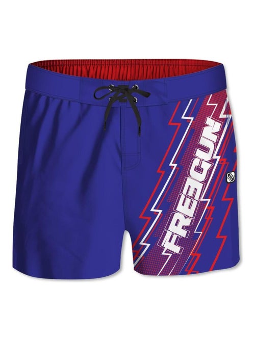 Boardshort court garçon ceinture demi-élastiquée eclair freegun - Kiabi Boardshort court garçon ceinture demi-élastiquée eclair freegun - Kiabi