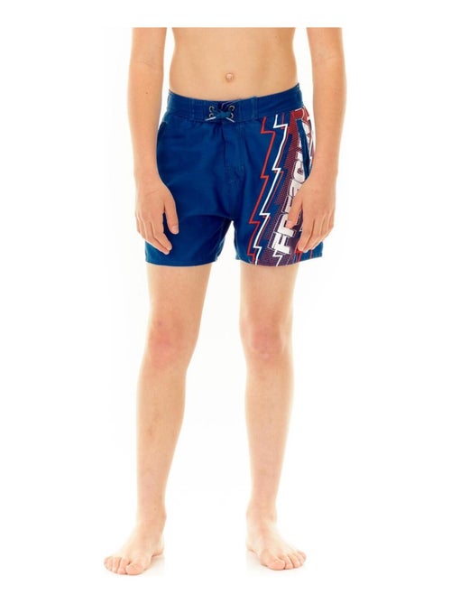 Boardshort court garçon ceinture demi-élastiquée eclair freegun - Kiabi Boardshort court garçon ceinture demi-élastiquée eclair freegun - Kiabi