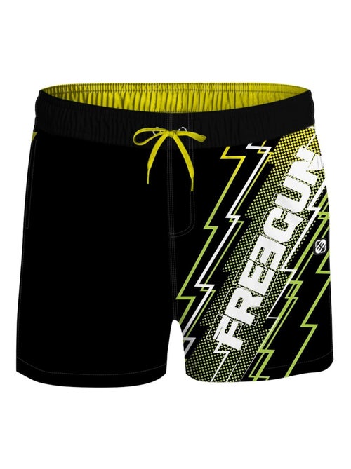 Boardshort court garçon ceinture demi-élastiquée eclair freegun - Kiabi Boardshort court garçon ceinture demi-élastiquée eclair freegun - Kiabi