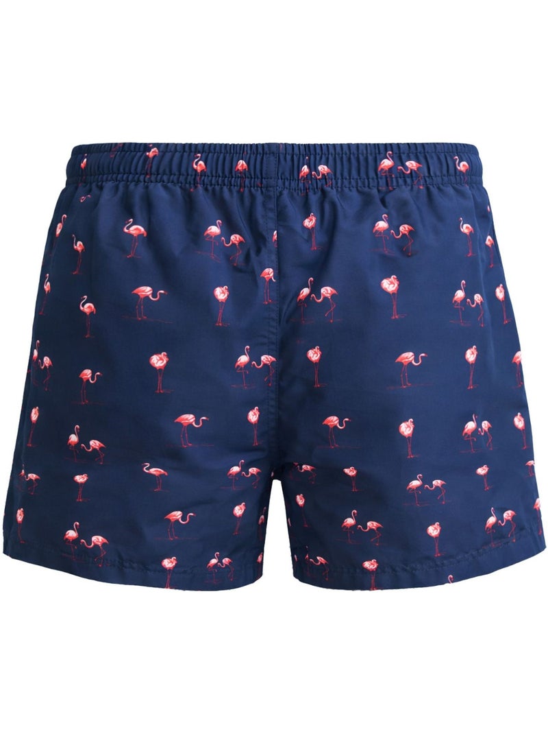 Boardshort homme avec ceinture tout élastiquée basic pierre cardin Bleu - Kiabi