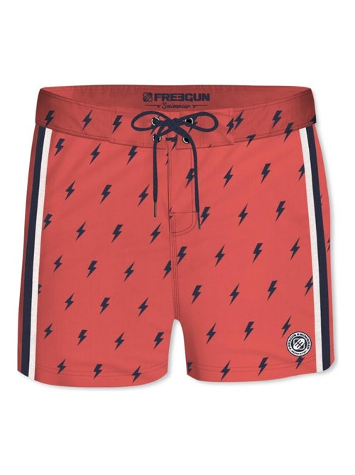 Boardshort soft touch garçon ceinture plate flash freegun - Kiabi Boardshort soft touch garçon ceinture plate flash freegun - Kiabi
