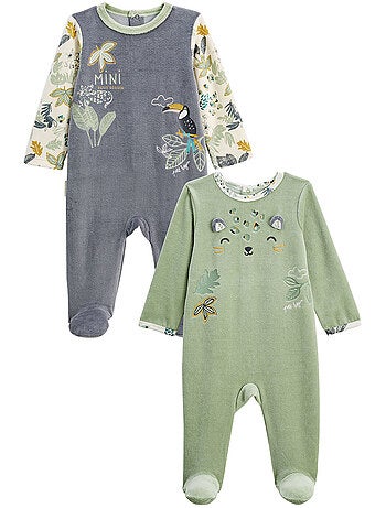Boavista 2-pack babyvelourspyjama's