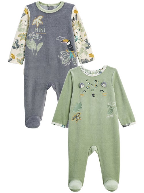 Boavista 2-pack babyvelourspyjama's - Kiabi
