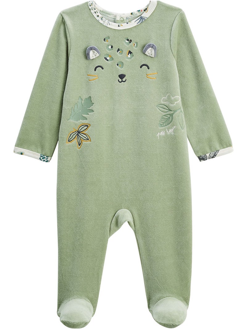 Boavista 2-pack babyvelourspyjama's Kaki - Kiabi