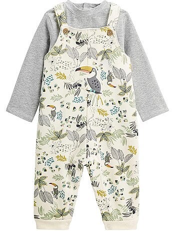 Boavista baby fleece tuinbroek en t-shirt set