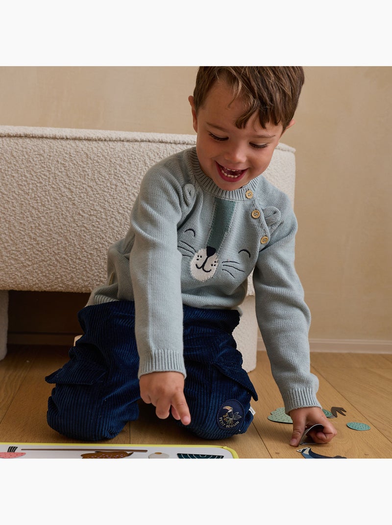 Boavista kindercorduroy broek Blauw - Kiabi