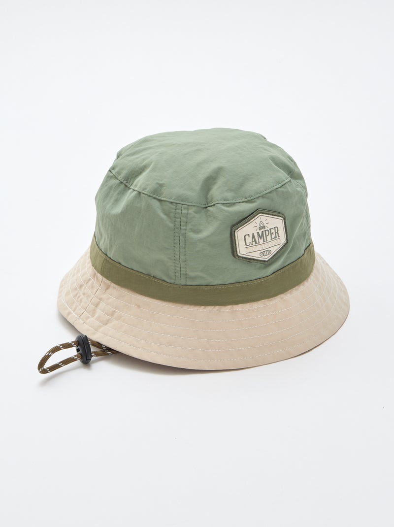 Bob bicolore type camper Kaki - Kiabi