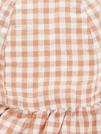 Bob volanté avec imprimé vichy