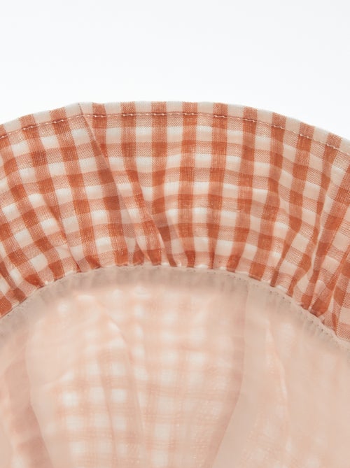 Bob volanté avec imprimé vichy - Kiabi