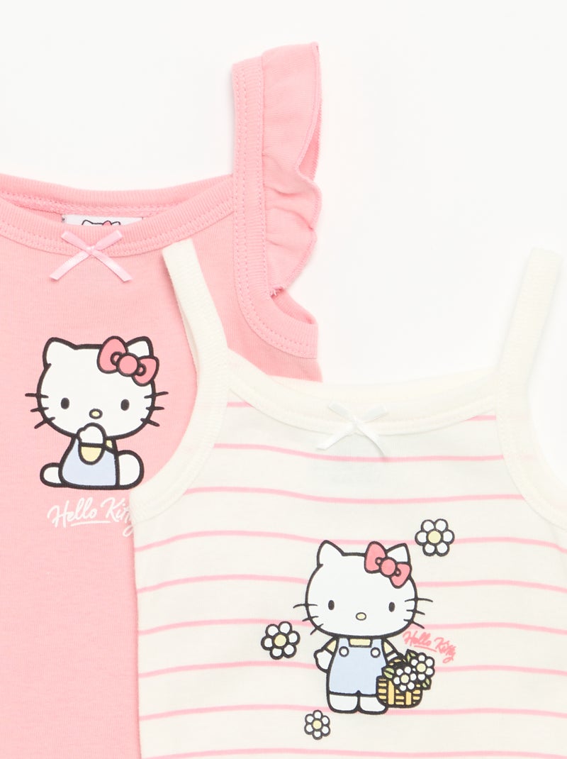 Bodies en coton 'Hello Kitty' Rose - Kiabi