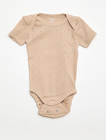 Bodies évolutif en maille unie - Lot de 3