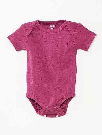 Bodies évolutif en maille unie - Lot de 3