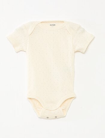 Bodies évolutif en maille unie - Lot de 3