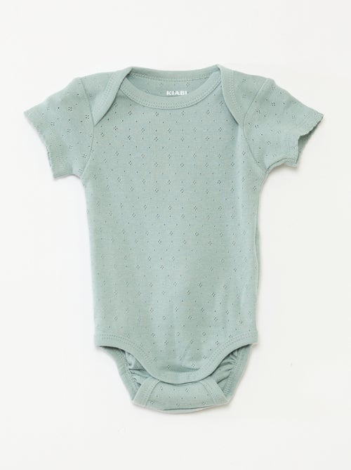 Bodies évolutif en maille unie - Lot de 3 - Kiabi Bodies évolutif en maille unie - Lot de 3 - Kiabi