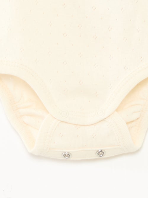 Bodies évolutif en maille unie - Lot de 3 - Kiabi Bodies évolutif en maille unie - Lot de 3 - Kiabi