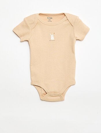 Bodies imprimés en coton - lot de 3