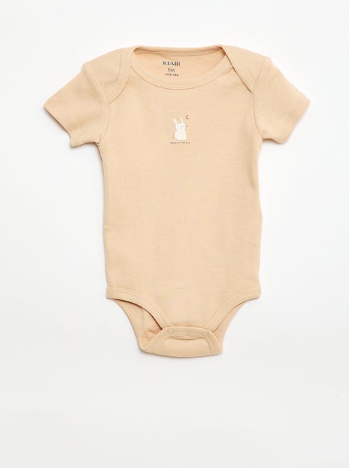 Bodies imprimés en coton - lot de 3 - Kiabi