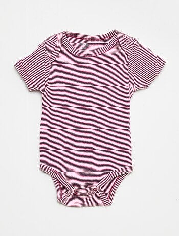 Bodies imprimés en coton - lot de 3