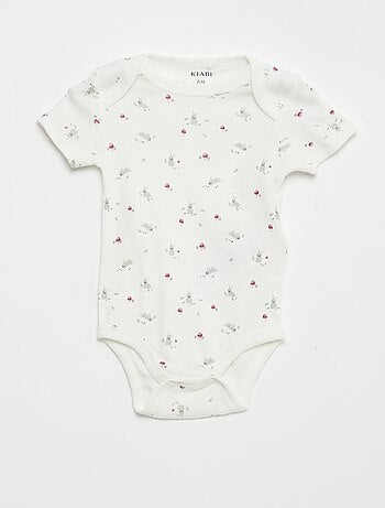 Bodies imprimés en coton - lot de 3