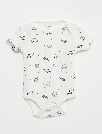 Bodies imprimés en coton - lot de 3