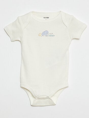 Bodies imprimés en coton - lot de 3