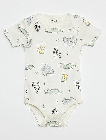 Bodies imprimés en coton - lot de 3