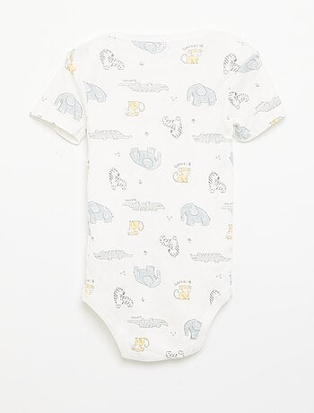 Bodies imprimés en coton - lot de 3