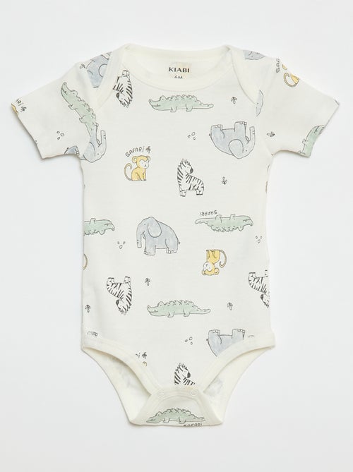 Bodies imprimés en coton - lot de 3 - Kiabi Bodies imprimés en coton - lot de 3 - Kiabi