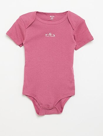 Bodies imprimés en coton - lot de 3