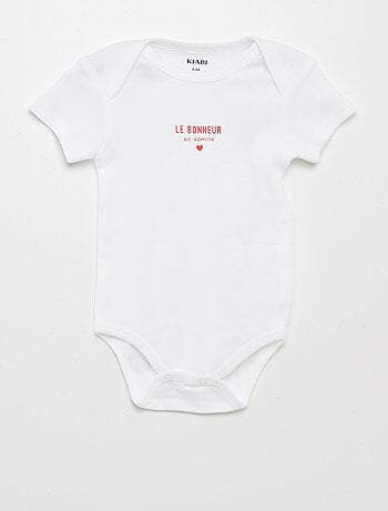 Bodies imprimés en coton - lot de 3