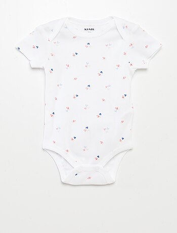 Bodies imprimés en coton - lot de 3