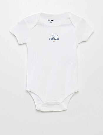 Bodies imprimés en coton - lot de 3