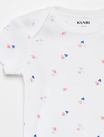 Bodies imprimés en coton - lot de 3