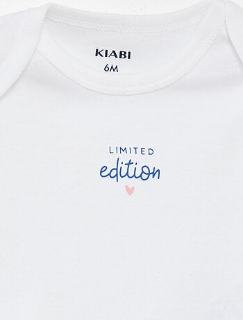 Bodies imprimés en coton - lot de 3