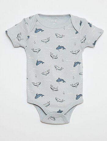 Bodies imprimés en coton - lot de 3