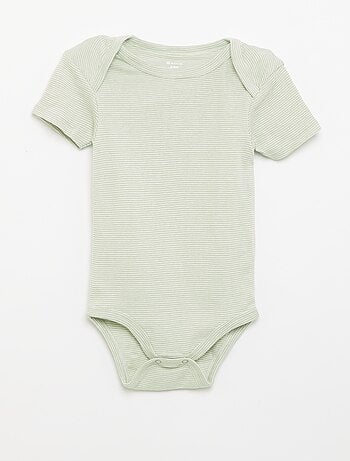 Bodies imprimés en coton - lot de 3