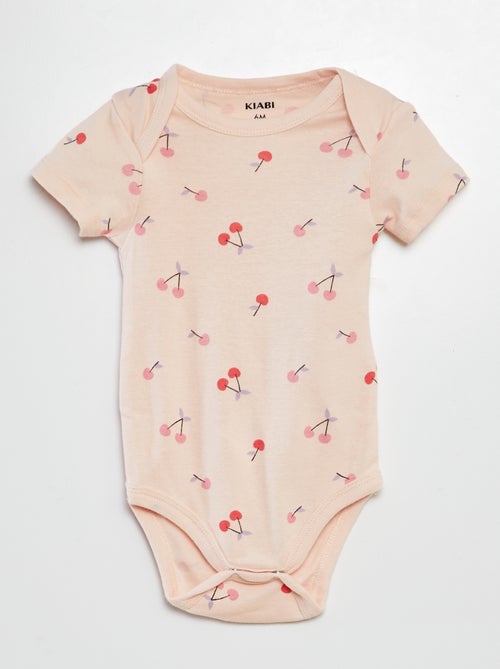 Bodies imprimés en coton - lot de 3 - Kiabi
