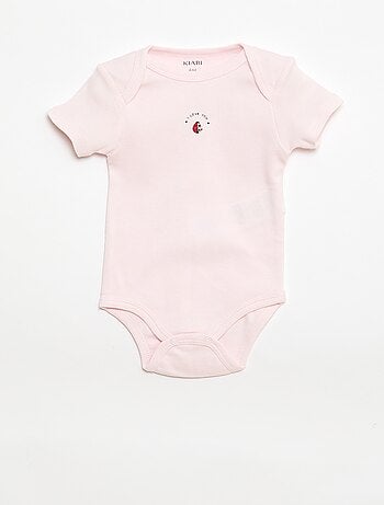 Bodies imprimés en coton - lot de 3