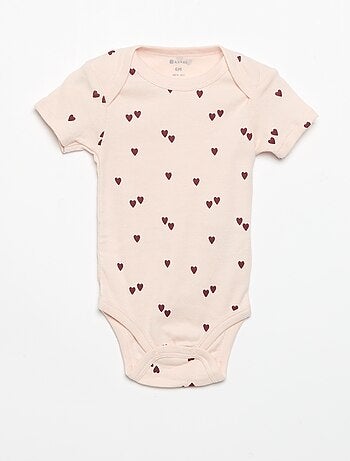 Bodies imprimés en coton - lot de 3