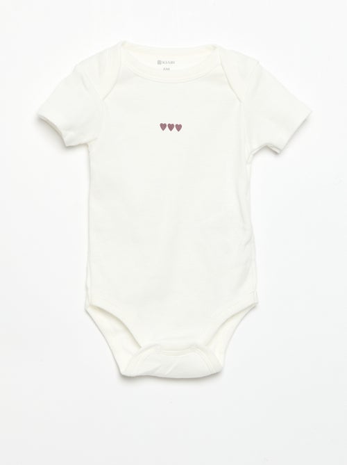 Bodies imprimés en coton - lot de 3 - Kiabi Bodies imprimés en coton - lot de 3 - Kiabi