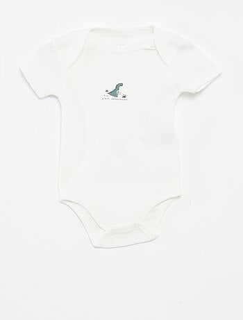 Bodies imprimés en coton - lot de 3