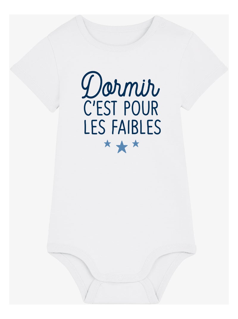 Body - DORMIR C'EST POUR LES FAIBLES 2 MPT Blanc - Kiabi